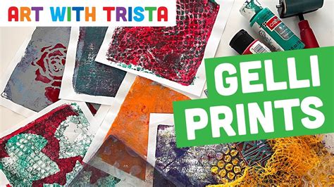 Basic Gelli Plate Printing Art Lesson for beginners - Art With Trista ...