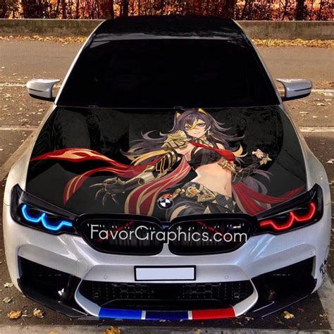 Dehya Genshin Impact Itasha Car Vinyl Hood Wrap Decal Sticker Favor