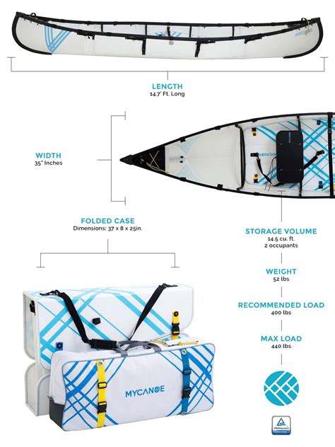 Mycanoe Duo Foldable Kayak Folding Canoe Lightweight Folding Kayaks For Adults And Youth