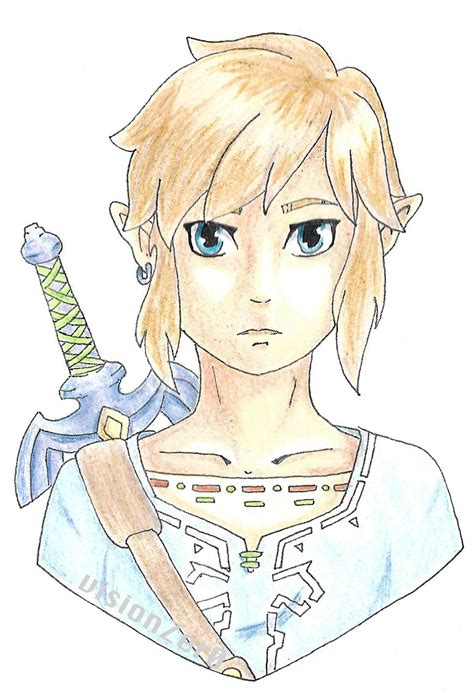 Link legend of zelda BOTW fan art by VisionZer0 on DeviantArt