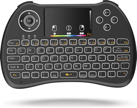 Amazon Mini teclado inalámbrico retroiluminado de 2 4G con panel