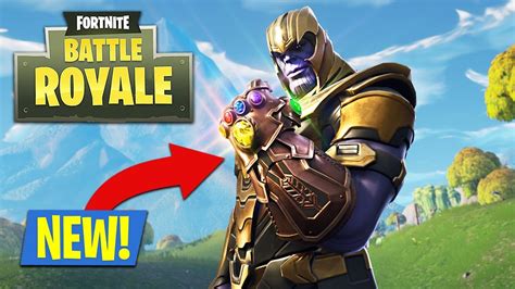 New Fortnite Update Infinity Gauntlet Play As Thanos Fortnite