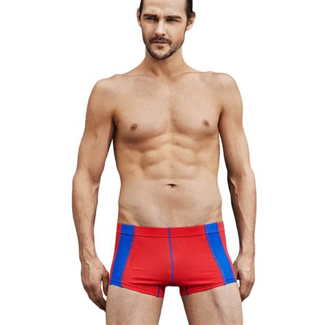 Roupa íntima de algodão para homens cueca boxer curta cintura