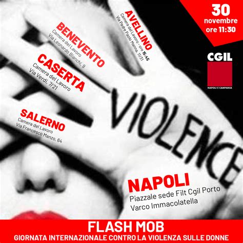 Violenza Sulle Donne Domani Flash Mob Davanti Alle Camere Del Lavoro