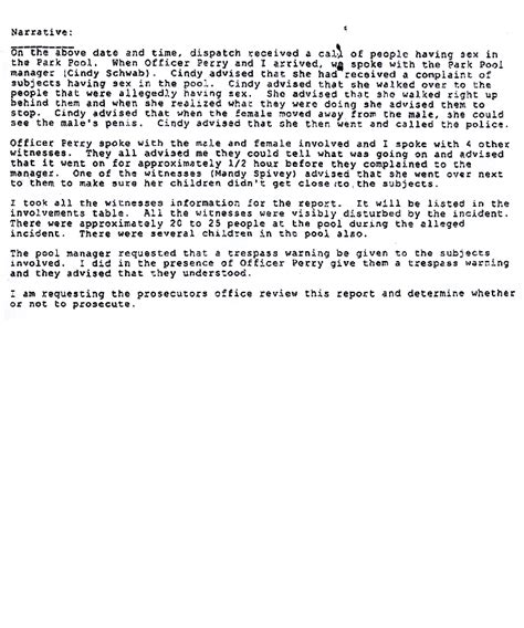 Pool Sex Bust The Smoking Gun