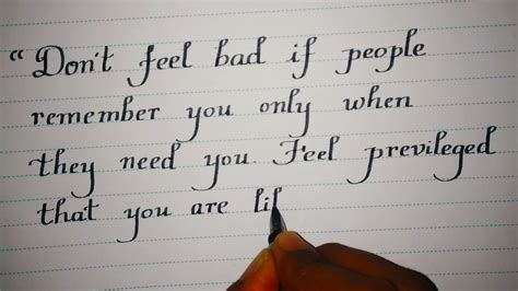 Beautiful Quote In Best Handwriting Beautiful English Handwriting