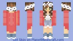 Simple aesthetic girl Minecraft Skin