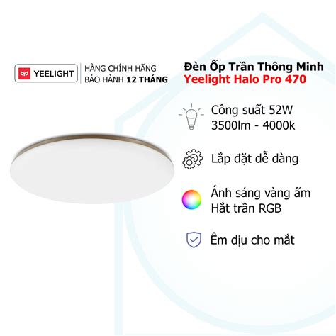 Đèn LED Cảm Biến Ốp Trần Yeelight Mini 10W Smart HomeKit