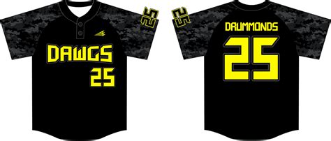 Tri Valley Dawgs Gold Custom Baseball Jerseys Triton Mockup Portal