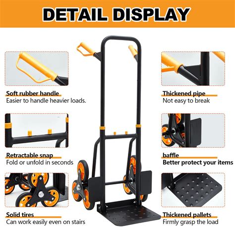 Snapklik Datanly Heavy Duty Stair Hand Truck Lbs Stair