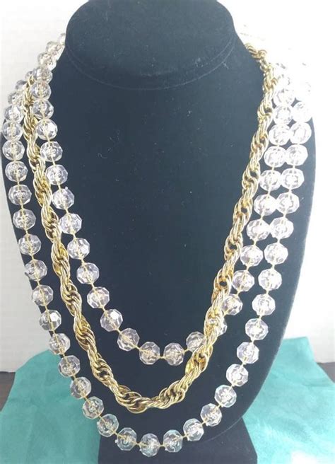 S Sarah Coventry Golden Ice Strand Necklace In Gem