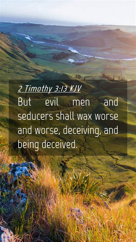 Timothy Kjv Mobile Phone Wallpaper But Evil Men And Seducers