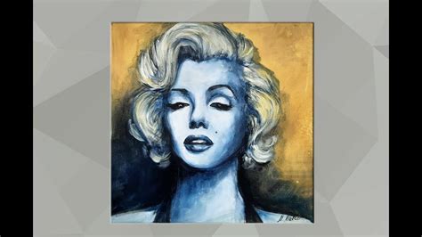 ABSTRACT Painting 4 Color Use Marilyn Monroe Portrait Step By