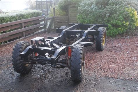 Land Rover Series 3 88 Inch New Rolling Painted Galvanised Chassis With Salisbury Axles In