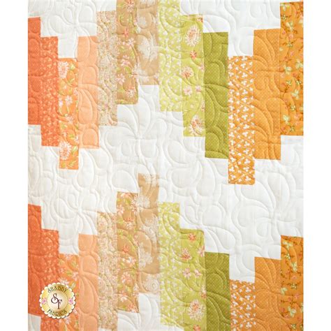 Ridiculously Easy Jelly Roll Quilt Kit Cinnamon Cream Shabby