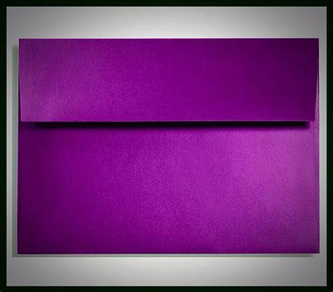 Purple Metallic Envelopes Purple Envelopes Purple Wedding Envelopes