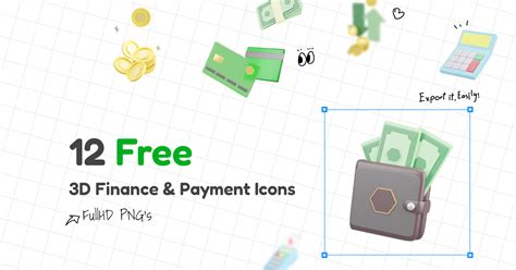 3d Finance And Payment Icons Figma