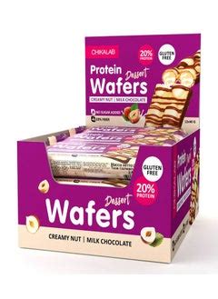 CHIKALAB Chikalab Protein Wafer - Creamy Nut Dessert | 20% Protein ...