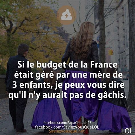 Si Le Budget De La France Tait G R Par Une M Re De Enfants Je Peux