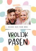 Paaskaart Vrolijk Pasen Eieren Pastel Foto Kaartje Go