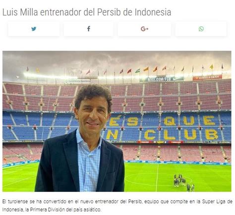 Media Spanyol Turut Soroti Luis Milla Yang Jadi Pelatih Persib Bandung