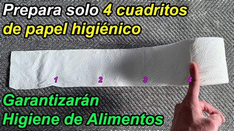 Prepara 4 cuadritos de papel higiénico Estos garantizarán Higiene de