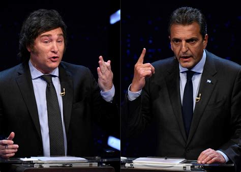 Debate presidencial: los cruces más fuertes entre Massa y Milei - SL24