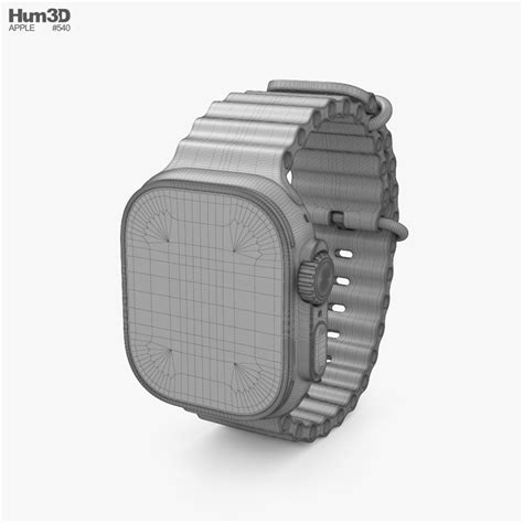 Apple Watch Ultra Ocean Band 3D model - Download Smart watch on ...