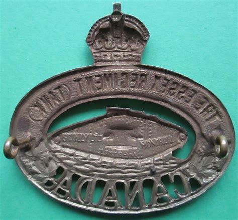 The Essex Tank Regiment Canada Cap Badge Made By Scully