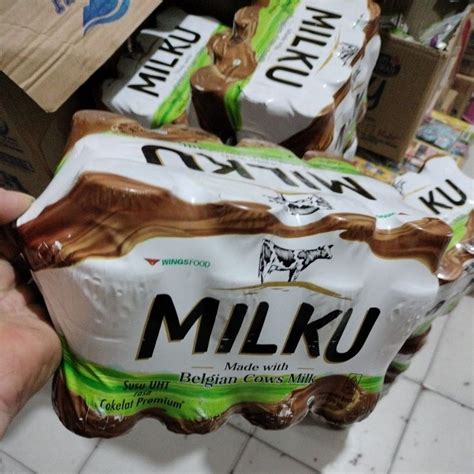 Jual Milku Susu Uht Rasa Cokelat Premium Harga Pack Isi Botol Ml