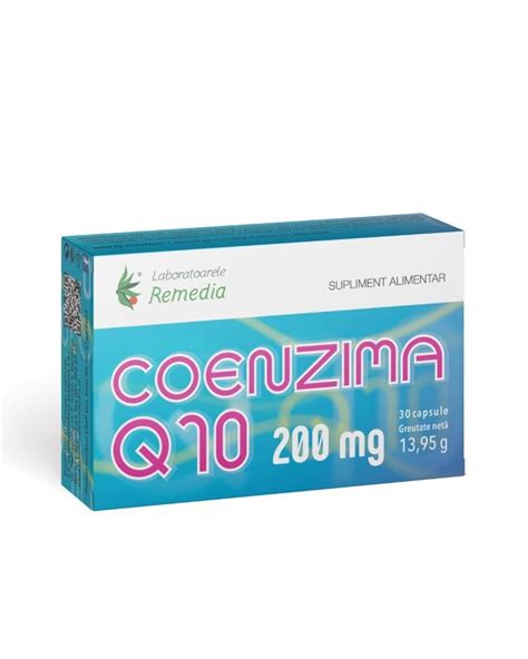 Coenzima Q10 200 Mg 30 Capsule Laboratoarele Remedia La 61 62Lei