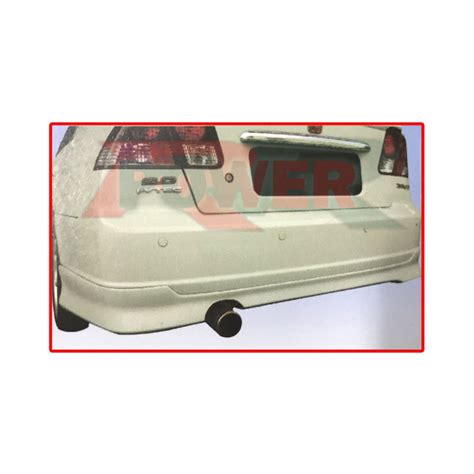 Honda Civic 1 7 Es S5a Seventh Generation 2004 Model Bumper Only Oem Style Rear Back Skirt