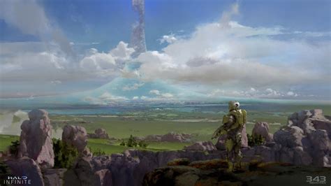 4K, alien planet, science fiction, video game landscape, Halo Infinite ...