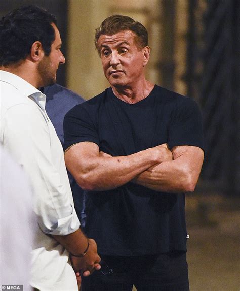 Rambo Gets A Beer Belly Sylvester Stallone 74 Displays A Fuller