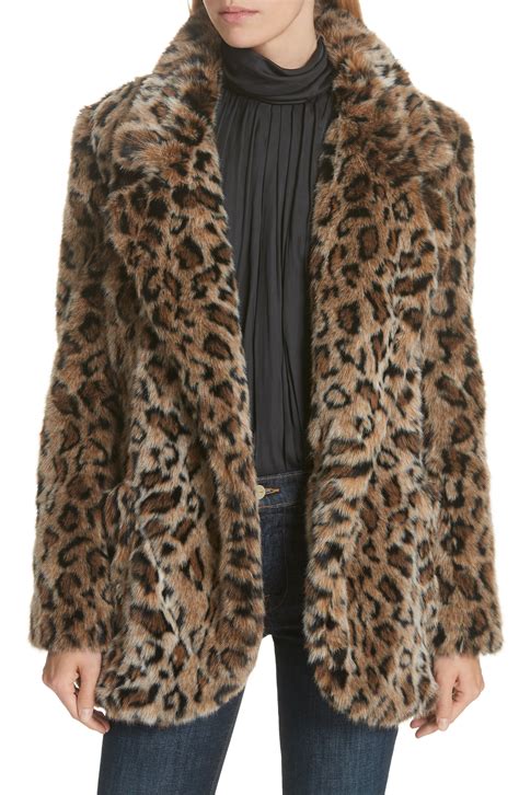 Smythe Leopard Print Faux Fur Coat Nordstrom In 2020 Leopard Print