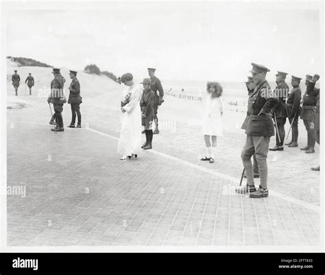 World War One Wwi Western Front The Queen Of The Belgians And Her