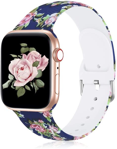 Customized Printing Silicone Rubber Apple Watch Band For Apple Watch