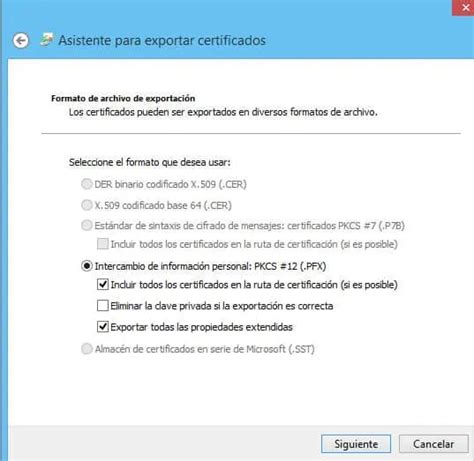 Exportar Certificado Digital Con Clave Privada Hacer Copia De Seguridad