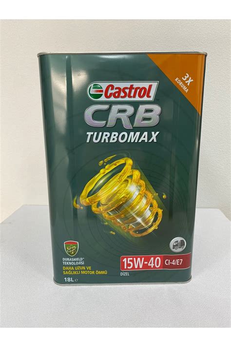 Castrol Crb Turbomax W Ci E Lt Retim Fiyat