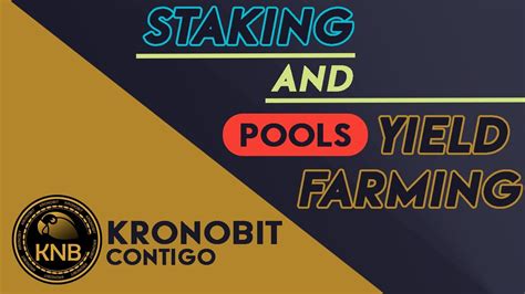 Kronobit Yield Farming Staking Liquidity Pools Tutorial De