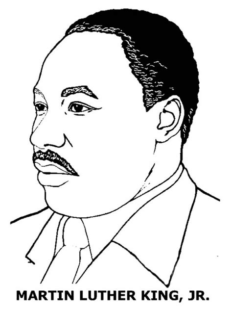 Martin Luther King Coloring Pages - Learny Kids