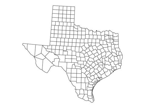 Texas Counties Map Vector - Get Latest Map Update