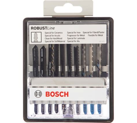 Набор пильных полотен для лобзика (10 шт.) Bosch 2607010574 - выгодная ...