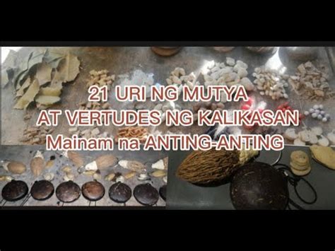 Anting Anting Pure Nature Power Gawa Mula Sa Mutya At Mga Vertudes Ng