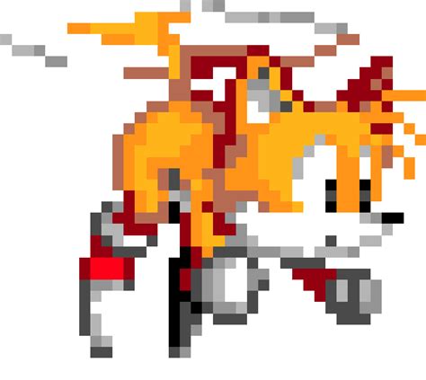 Sonic Mania Tails Pixel Art