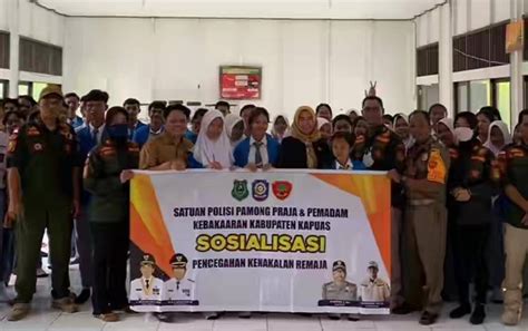 Anggota Dprd Kapuas Bersama Satpol Pp Dan Damkar Sosialisasikan Cegah