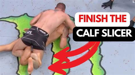 How To Finish The Calf Slicer Leg Lock UFC On ESPN 42 Dolidze Vs