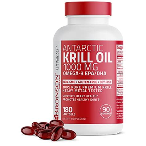 Suplemento Antarctic Krill Oil De Onzas De Bronson No Mo