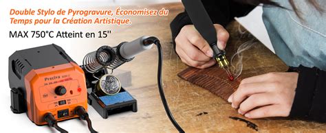 Kit De Pyrogravure Au Bois Preciva Kit D Outils Pour Stylo Woodburner