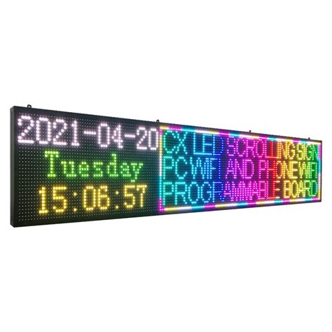 P Led Scrolling Sign X Indoor Full Color Led Display Wifi